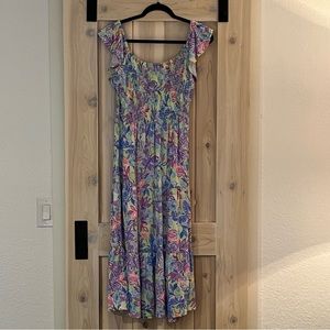 Lilly Pulitzer Smocked Midi Dress